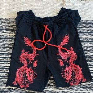 Dragon Print Joggers
